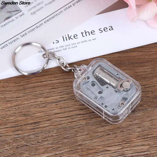1PC Music Box Movement DIY Play Set Mechanical Metal Music Boxes Clockwork Keychain Gift Home Decor Random Music