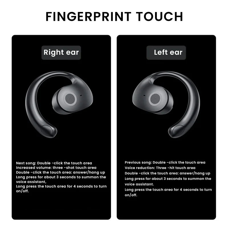 Lenovo OWS Headphones Bone Conduction Earphone Open Ear Sports Bluetooth Headphones Wireless Earbuds With Noise Cancellation