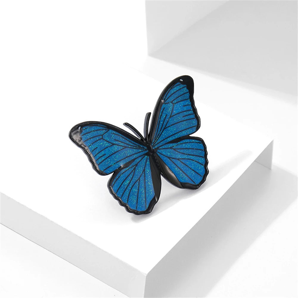Classic Rhinestone Butterfly Brooches For Women Vintage Beauty Casual Brooch Pins Clothing Accessories Party Wedding Gifts