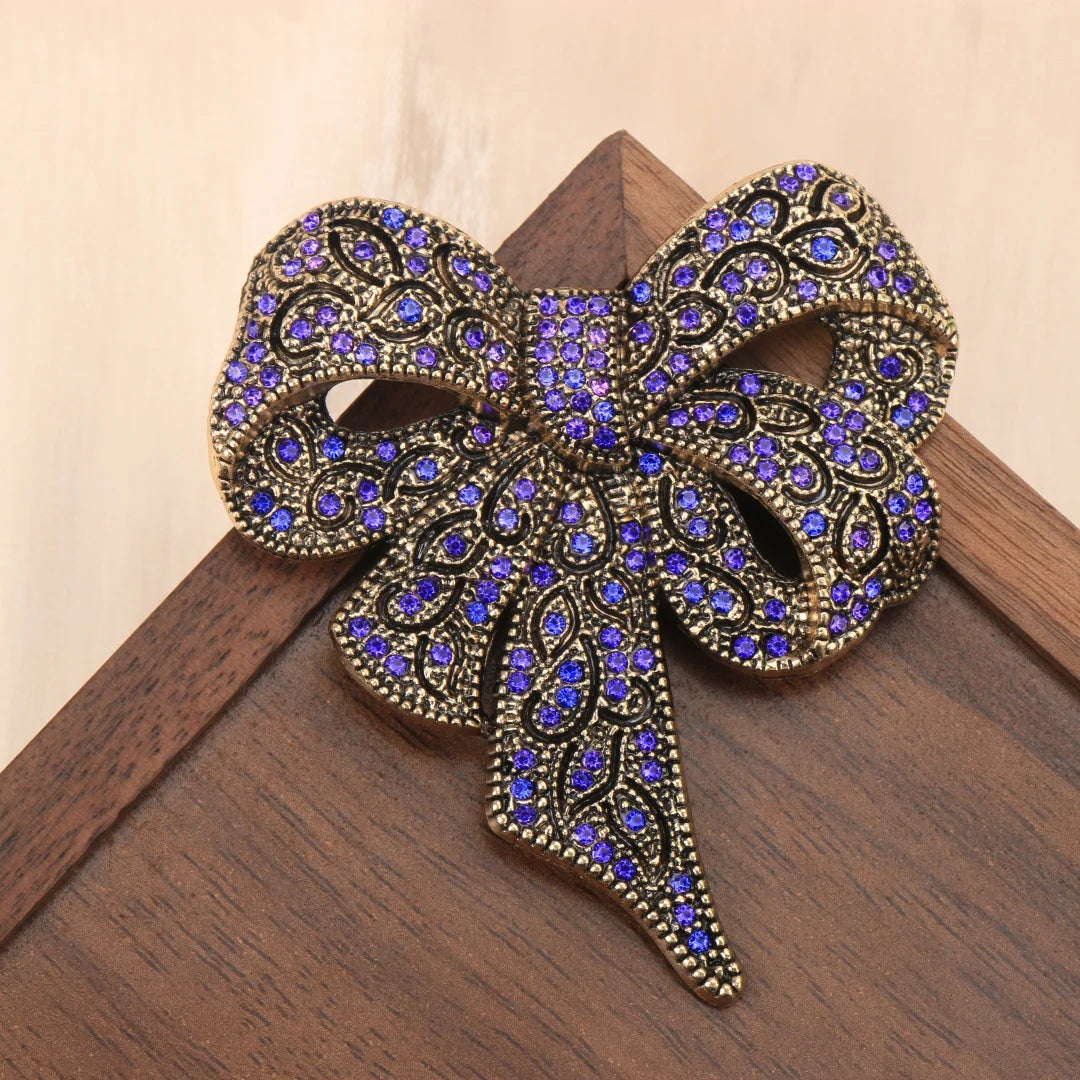 Baroque-Style Luxury Bow Brooch for Men and Women, Jewelry and Fashion Accessories, Perfect for Holidays and Parties