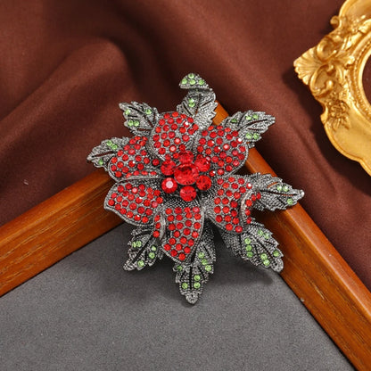 Baroque Thorned Rose Brooch Luxury Elegant Jewelry for Couples Wedding Party Gift Accessories Men Women