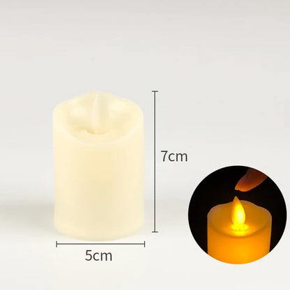 Wholesale LED Flameless Candles Flickering Light for Christmas Wedding Birthday Party Decor, 1–10PCS Battery Operated Candle