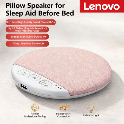 Lenovo Mini Sleeping Bluetooth Speaker Nature Sound White Noise Soundbar Wireless MP3 Music Player Thin Timed Shutdown Audio Pla