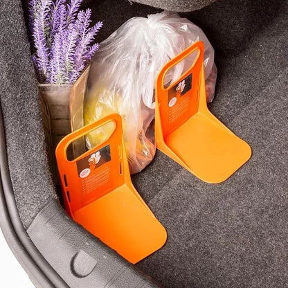 2pc Car Back Auto Trunk Fixed Rack Holder Stand Shake-proof Organizer Fence Storage Holder Adjustable Distance Storage Box Fixer