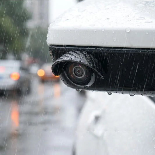 Car Rear View Camera Rain Visor Hood Waterproof Protective Cover Backup Camera Sun Shade Rain Shield Universal PVC Accessories