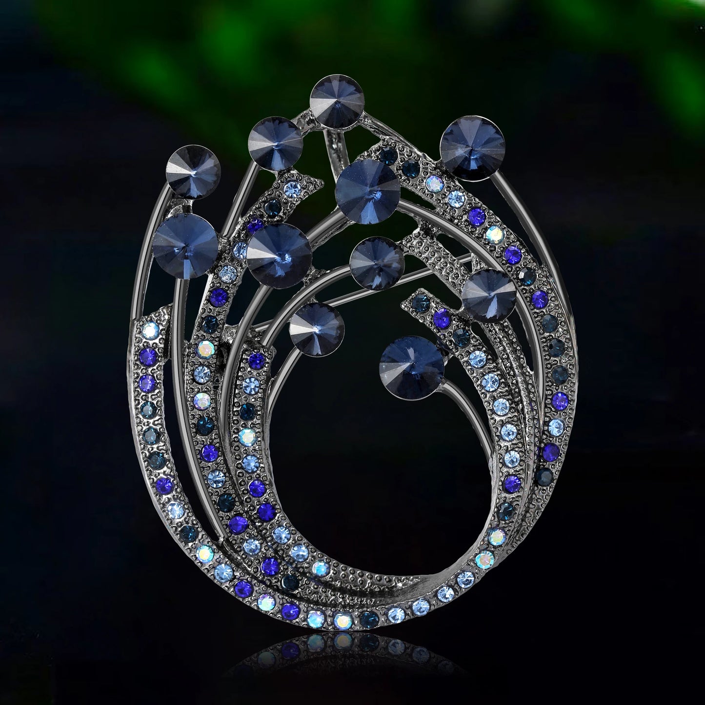 Rhinestone Flower Brooches for Women Alloy Palace Style Pins Event Party Backpack Decoration Clothes Accessories