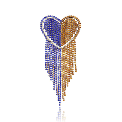 Beaut&Berry Ear of Wheat Brooches for Women Rhinestone Blue and Yellow Plant Pins 5-Color Unisex Casual Accessories Gifts