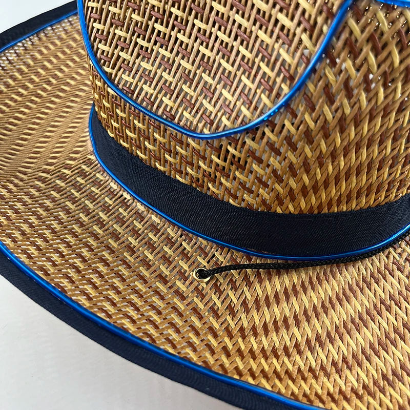 LED Glowing Cowgirl boy Hat Neon Luminous Bride Hat For Holiday Light Up Supplies Fluorescent Party Props Bachelorette Party Hat