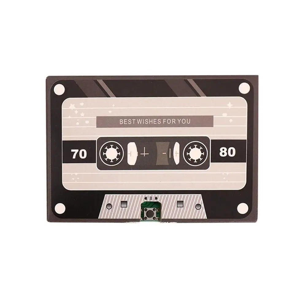 Voice Recordable Greeting Card 60 Seconds Recording Time Message Recorder Cassette Recording Voice Tape Greeting Card