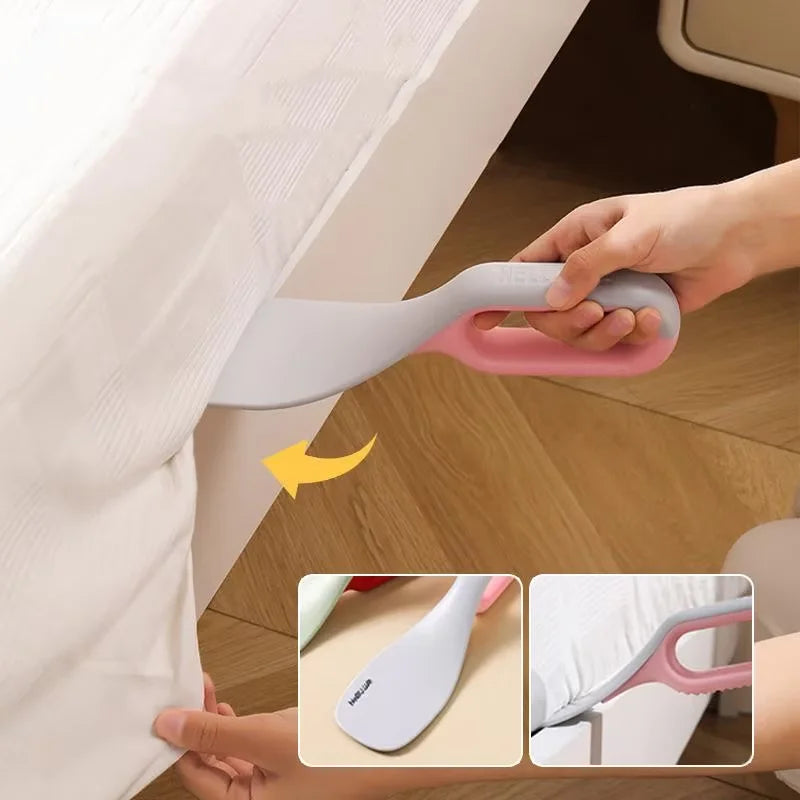 1-Piece 3-in-1 Mattress Lifter for Home Use, Sheet Organizer and Fixer, Removes Pet Hair from Clothes and Furniture, Brush for Bed Sheet Gaps, Bed Lifter