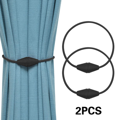 2pcs European style conical shaped strong magnetic curtain tiebacks for thin or heavy curtains, suitable for home, living room