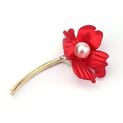 Stylish Charm Rose Brooch Shiny Rhinestone Flower Metal Women Brooch Lapel Pin Wedding Party Jewelry Accessories Gifts