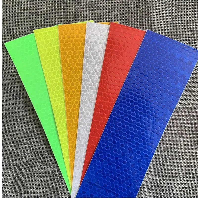 Solid Color Reflective Stickers Personality Waterproof Car Class Modification Warning Signs Highlighting Safety Reflective Strip