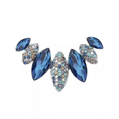 1‑Pc Leaf‑Shaped Lapel Pin, Decorative Leaf Brooch, Elegant Outfit Ornament for Dresses, Coats and Shawls, Ideal for Wedding