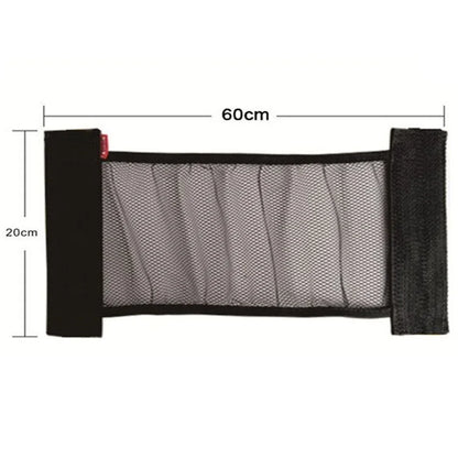 Car Back Rear Trunk Elastic Mesh Fixed Straps Car Interior Organizer Extinguisher Storage Net Seat Back Fixing Bag Car Accessory