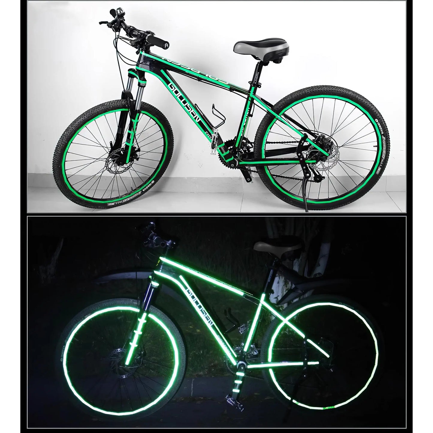 Solid Color Reflective Stickers Personality Waterproof Car Class Modification Warning Signs Highlighting Safety Reflective Strip
