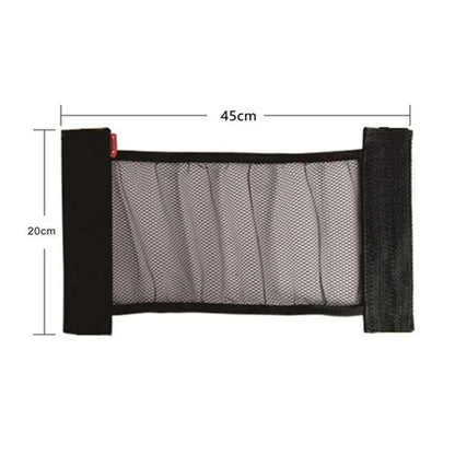 Car Back Rear Trunk Elastic Mesh Fixed Straps Car Interior Organizer Extinguisher Storage Net Seat Back Fixing Bag Car Accessory