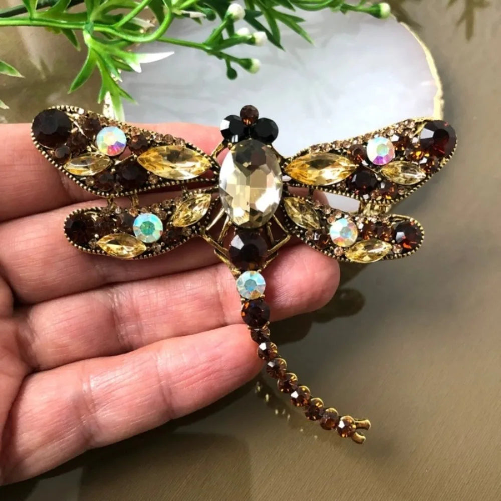 Baroque Luxury Beautiful Dragonfly Design Men's Women's Brooch Pins，Jewelry & Accessories，WeddingHolidayPartyCoupleSurprise Gift