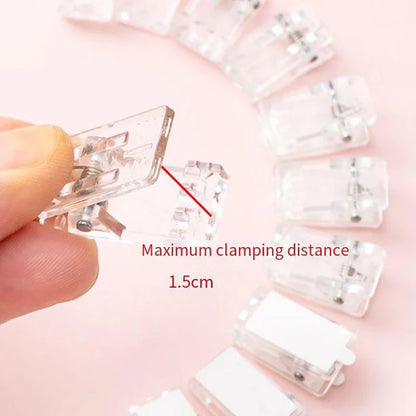 10Pcs Self-Adhesive Clips Plastic Clear Wall Clips Sticky Hanging Photo Clips Poster Clips For Office Home Poster Photo