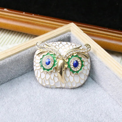 Baroque Luxury Beautiful Owl Animal Design Brooch for Men and Women, Jewelry Accessories, WeddingHolidayPartyCoupleSurprise Gift
