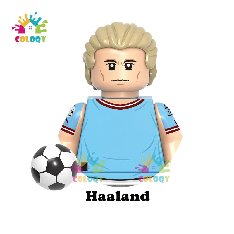 Kids Toys World Famous Football Stars Building Blocks Sport Player Mini Action Figures Golden Cup Toys For Boys Birthdays Gifts