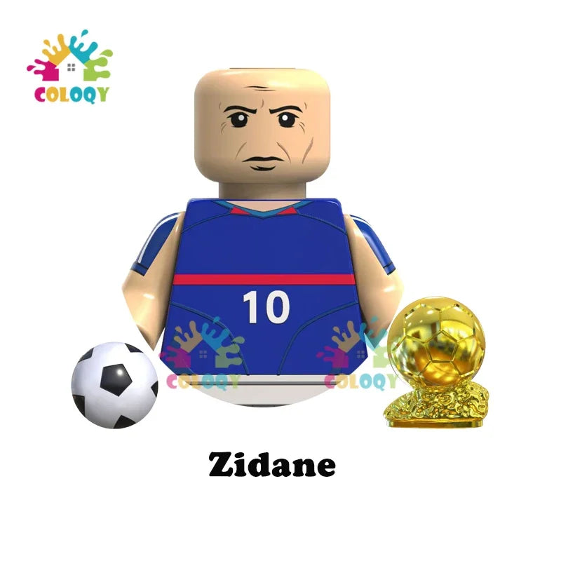 Kids Toys Football Stars Building Blocks Sport Player Mini Action Figures Toys For Boys Christmas Gifts