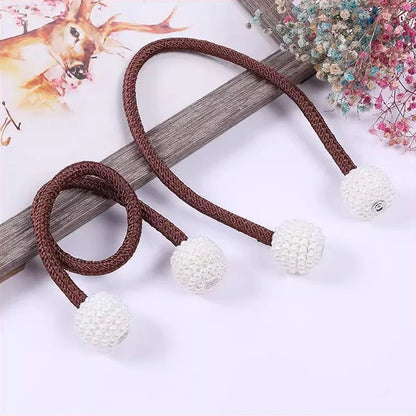 Curtain magnet buckle without punching creative versatile rope ties decoration modern simple straps 2pcs