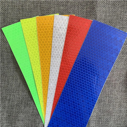 Solid Color Reflective Stickers Personality Waterproof Car Class Modification Warning Signs Highlighting Safety Reflective Strip