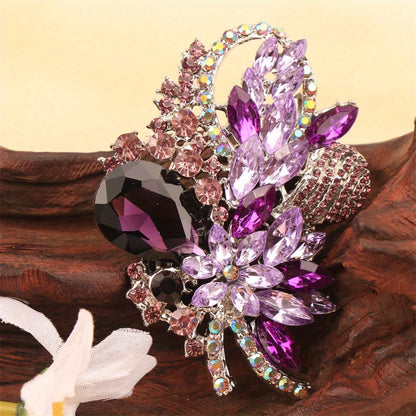 Baroque Luxury Floral Design Brooch for Men and Women, Jewelry Accessories, Wedding, Holiday, and Party Gift