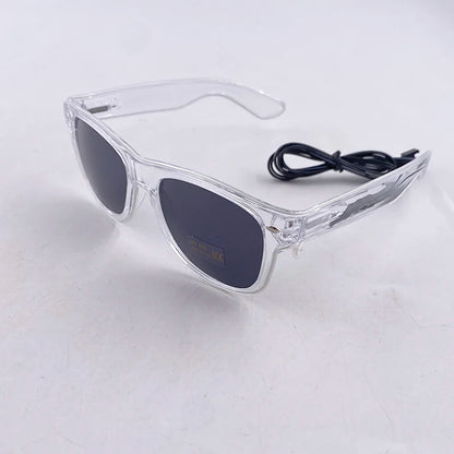 Light Up Led Glasses Neon Party Luminous Glasses EL Wire Glowing Sunglasses Novelty Gift for Adult Glow Bright Light Supplies
