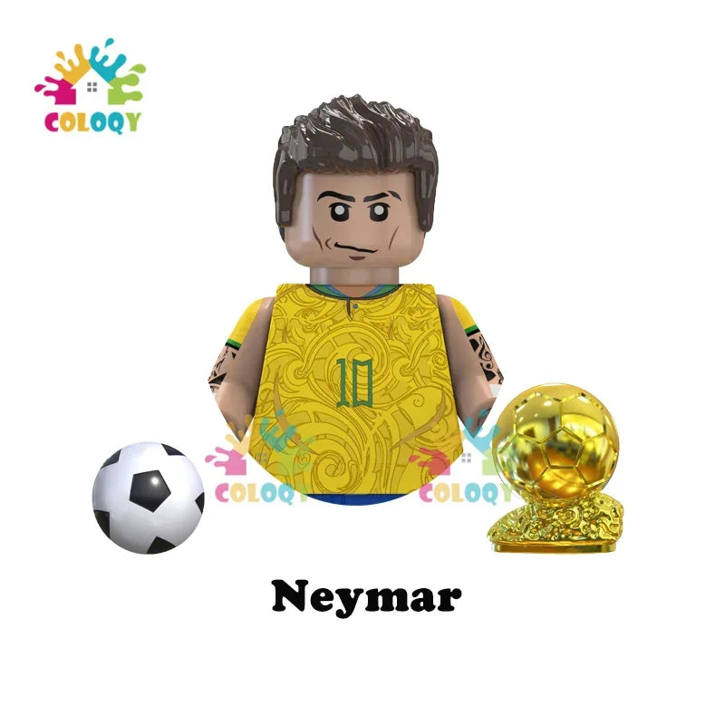Kids Toys Football Stars Building Blocks Sport Player Mini Action Figures Toys For Boys Christmas Gifts
