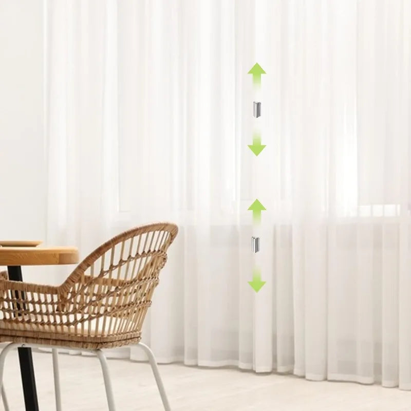 4PCS Strong Magnetic Curtain Clips Nail-Free Blackout Clip Keep Curtain Closed Prevent Light Leaking for Home Bedroom Office