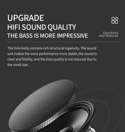 2025 Wireless speaker Bluetooth portable outdoor audio stereo support phone subwoofer MINI portable high quality home speaker