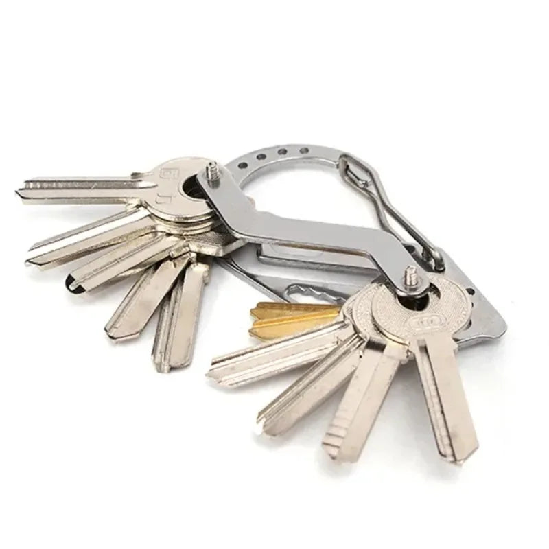 Portable Keys Holder Keyring Wallets Car Key Chain Collector Edc Pocket Key Organizer Bottle Opener Outdoor accessories Tools