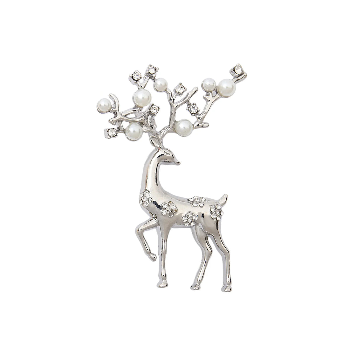 Green Rhinestone Christmas Tree Brooches Pins For Women Man Unisex Crystal Jewelry Gifts Clothes Accessories