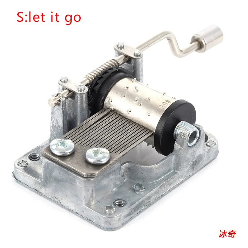 Hand-Cranked Music Box Movement Metal Rocker Mini Diy Gift Music Mechanical Decorative Collectibles For Girl Boy friend