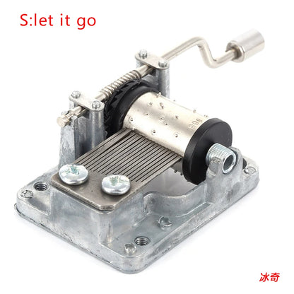 Hand-Cranked Music Box Movement Metal Rocker Mini Diy Gift Music Mechanical Decorative Collectibles For Girl Boy friend
