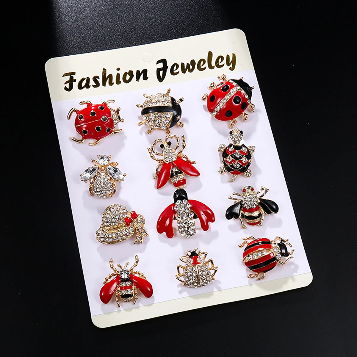 12Pcs/Set Fashion Simple Pearl Flower Brooches Alloy Rhinestone Muslim Bouquet Pin for Women Bridal Shower Party Dress Clothes