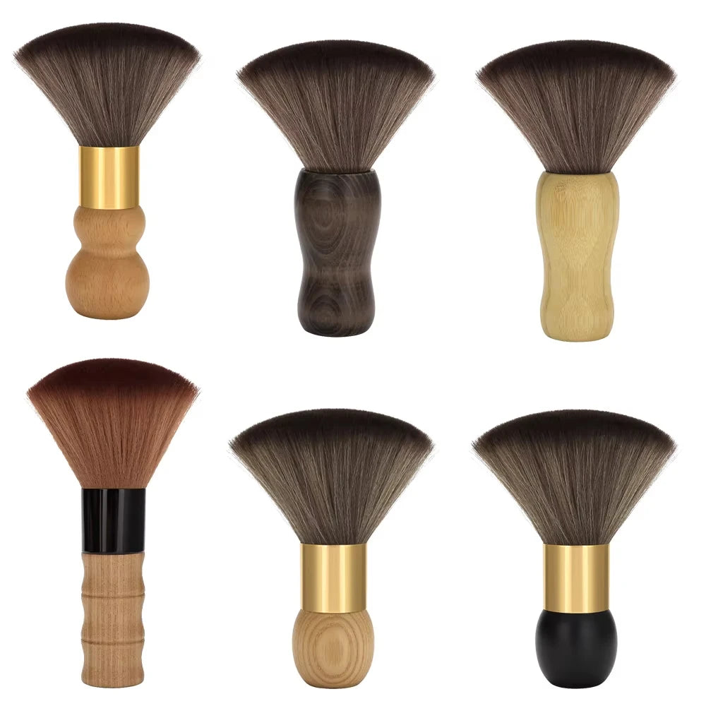 Ring Neck Duster Barber Remove Loose Hair Brush Hair Cutting Brush Soft Hair Cleaning Brush Hairdressing Tools