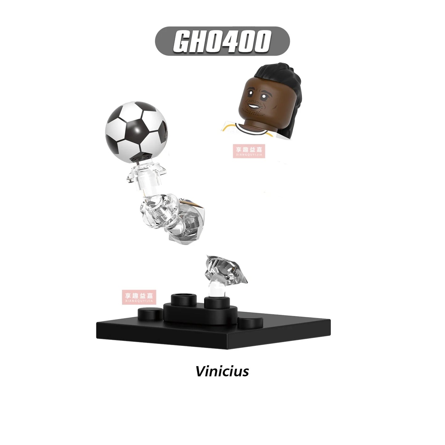 2026 NEW World Famous Football Players Figurine Messi Ronaldo Neymar Lewandowski Mini Action Building Block Model Toy Kids Gifts