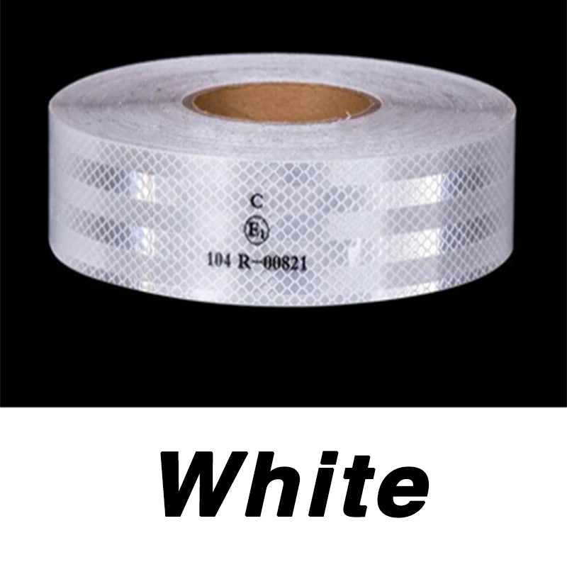 5cm 104R High Intensity Reflective Conspicuity Warning Tape For Bike Truck Boats Trailer Self-Adhesive Waterproof Safety Tape