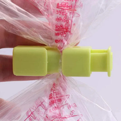 2pcs Food Sealing Bag Clip Reusable Fresh Food Storage Tools Plastic Sealer Clamp Snack Bread Seal Bag Home Kitchen Storage Clips