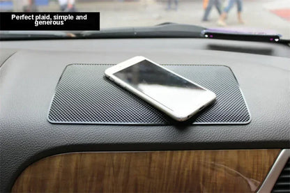 Car Dashboard Sticky Anti Slip PVC Mat Auto Non Slip Sticky Gel Pad For iPhone 15 14 13 12 11 Samsung Phone Sunglasses Holder