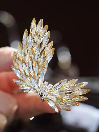 Luxury Wings Fashion Brooch Pins For Women Creative New Handmade Shinning Rhinestones Brooches