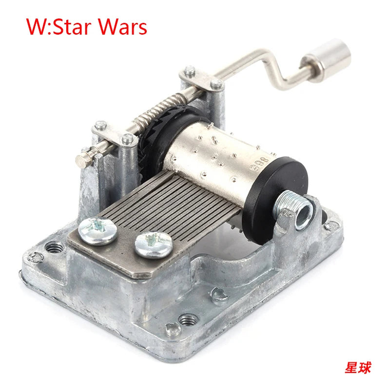 Hand-Cranked Music Box Movement Metal Rocker Mini Diy Gift Music Mechanical Decorative Collectibles For Girl Boy friend