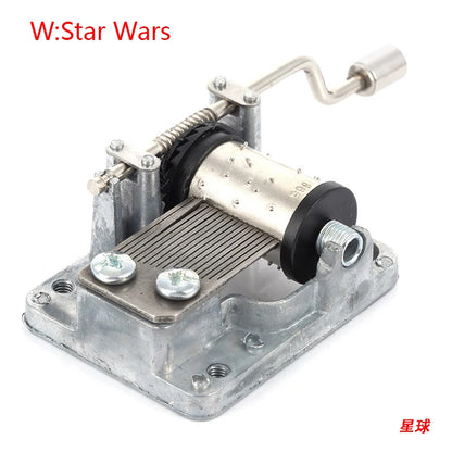 Hand-Cranked Music Box Movement Metal Rocker Mini Diy Gift Music Mechanical Decorative Collectibles For Girl Boy friend