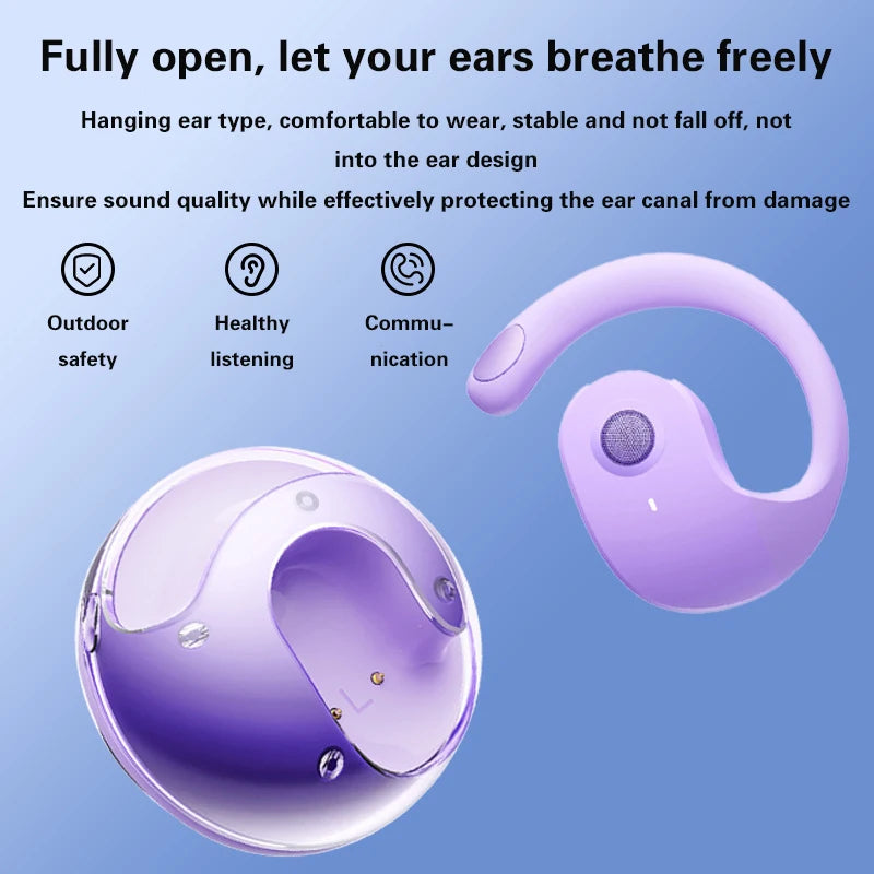 Lenovo OWS Headphones Bone Conduction Earphone Open Ear Sports Bluetooth Headphones Wireless Earbuds With Noise Cancellation