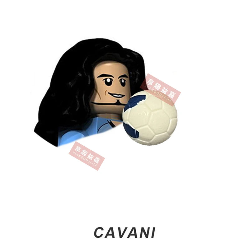 2026 NEW World Famous Football Players Figurine Messi Ronaldo Neymar Lewandowski Mini Action Building Block Model Toy Kids Gifts