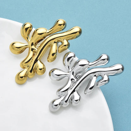 Wuli&baby Stainless Steel Viable Sperm Brooches For Women Unisex 2-color Art Design Sperms Party Causal Clothes Pins Gifts