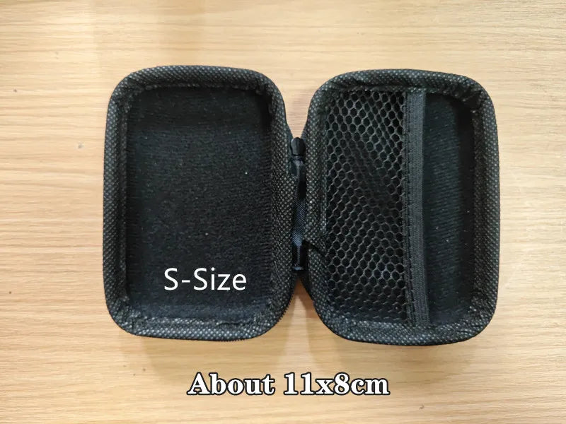 1/2pcs Portable Eva Storage Bag Zipper Pouch Mobile Phone Charger Protection Bag Mobile Hard Disk Bag U Disk Data Cable Storage
